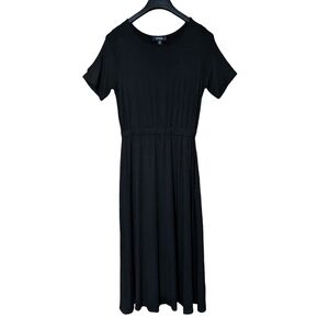 Karen Kane Lifestyle Artisan Dress Black Midi Size Medium